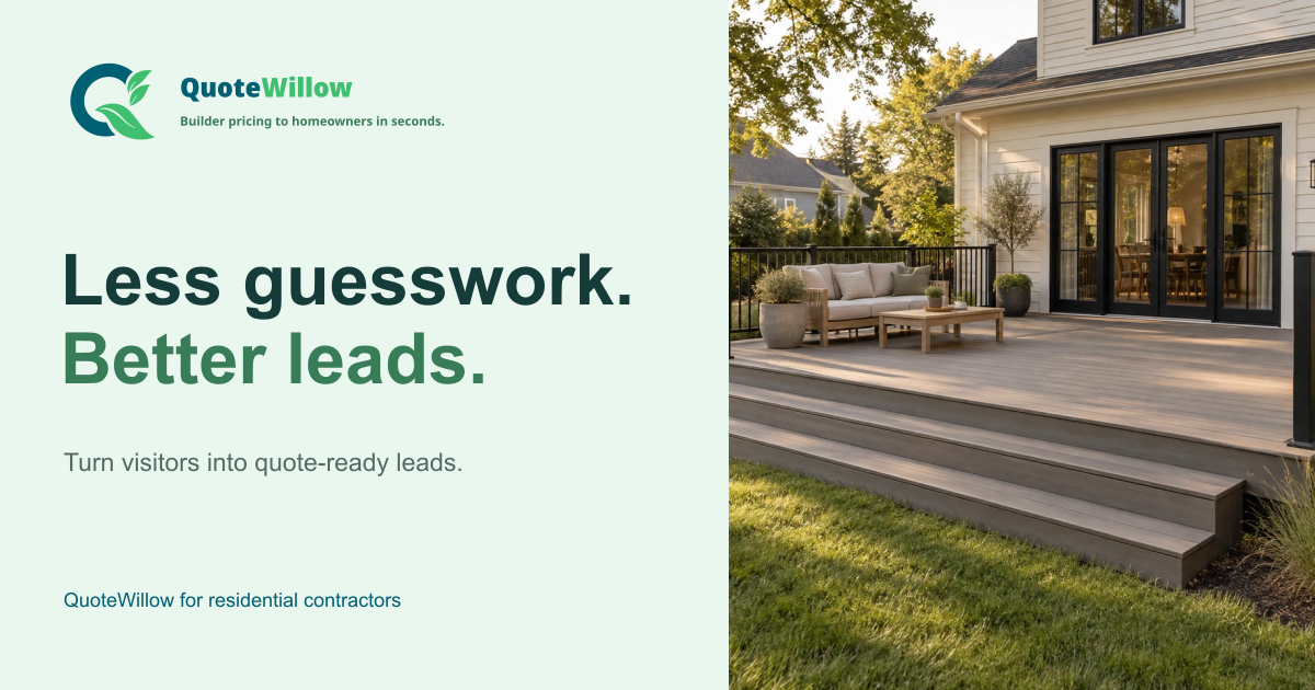 Turn visitors into quote-ready leads | QuoteWillow